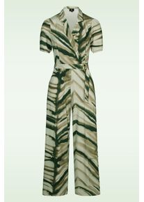 Sue Jumpsuit in Beige und Grün