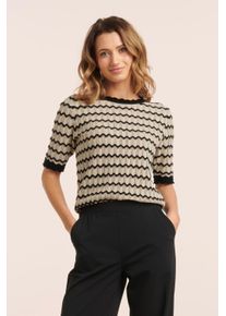 Smashed Lemon Kendra Stricktop in Creme und Schwarz