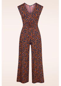 Blutsgeschwister Sensual Sensations Drapé Jumpsuit in Midnight Coffee Blue