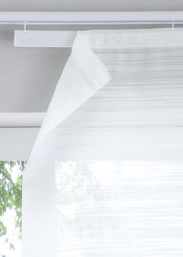 Panelgardin med tvärränder (1-pack) - beige - storlek 145x57 cm - bonprix