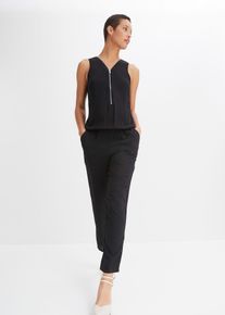 Jumpsuit - svart - storlek 36 - bonprix
