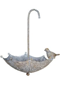 AMBIENTE HAUS Vogeltränke »Vogelfutterstelle Metall - Regenschirm«, (1 St.)