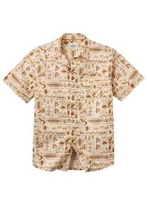 Passenger Chill Textured S/S Shirt Overhemd Heren (XL |beige)