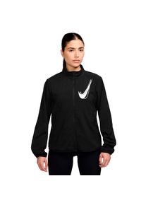 Nike Damen Swoosh Dri-Fit Laufjacke schwarz