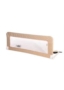 Bariera protectie pat Lorelli Safety Night, reglabila, husa detasabila, cadru metalic invelit in material moale, 118 x 44 cm, Fog Beige Sweet Dream