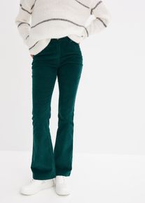 Pantalon en velours côtelé - vert - taille 52 avec coton - bonprix