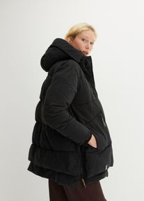 Veste d'hiver oversized avec capuche en polyester recyclé - noir - taille 48 - bonprix