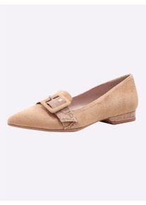 Heine Damen Slipper in beige ,Größe 35, Witt, 100% Microfiber