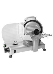 METRO Professional Affettatrice GFS2025, alluminio / acciaio inox, 48x36.3x36.5cm, 230 V, Ø lama: 25 cm, spessore taglio: 1mm - 15mm, 140 W, argento