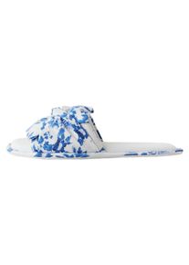 next Hausschuh Damen blau / weiß Größe 41/43
