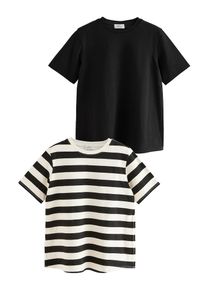 next T-Shirt Damen schwarz / naturweiß Größe XS