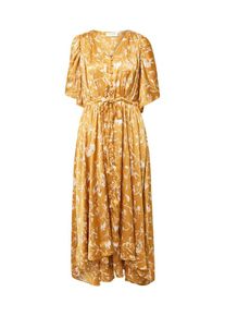 Copenhagen Muse Dames Jurk 'MAE' oker / safraan / wit 42