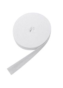Bias binding tape, cotton, 20 mm, white (reel with 25 m)