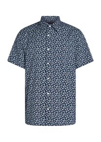 Tommy Hilfiger Heren Overhemd 'FLEX' donkerblauw / wit XL