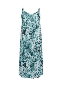 Kaffe CURVE Dames Zomerjurk 'KCJulia Ami' turquoise / pastelgroen / zwart 44