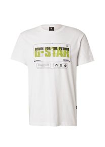 G-Star Raw G-STAR Koszulka 'Flyer' dla mężczyzn jasnozielony / czarny / biały Rozmiar S
