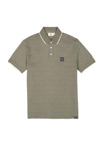 Garcia Poloshirt Herren oliv / weiß Größe S