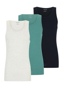 Calvin Klein Underwear Unterhemd Herren smaragd / schwarz / weißmeliert Größe S