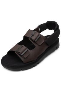 Camper Sandalen 'Oruga' Herren dunkelbraun / schwarz Größe 39