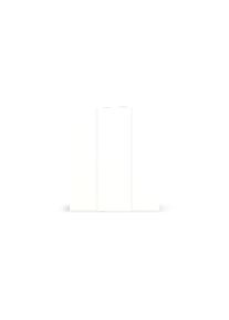 Pickawood Sliding door wardrobe white Premium decor