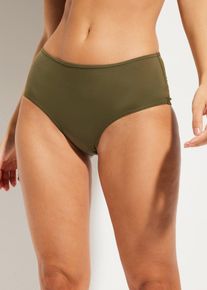 Slip a vita alta per bikini, Verde, Taglia 46, bonprix