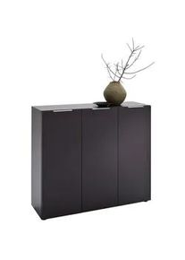 CARRYHOME Schuhschrank , Anthrazit , Holzwerkstoff , 8 Fächer , 120x101x39 cm , Garderobe, Schuhaufbewahrung, Schuhschränke