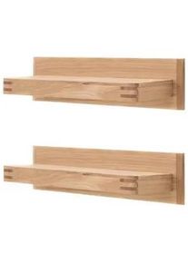 Livetastic Wandboard , Eichefarben , Holz, Holzwerkstoff , Balkeneiche , furniert, massiv , 90x20x25 cm , Made in Eu , Wohnzimmer, Regale, Wandboards