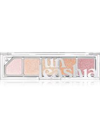 Unleashia Mood Shower Face Palette eyeshadow and highlighter palette with pearl shine shade NO.100 Ballerina 1 pc