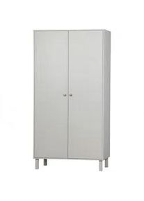 Livetastic Garderobenschrank , Hellgrau , Metall , Kiefer , 3 Fächer , 1 Schubladen , 100x195x53 cm , Garderobe, Garderobenschränke, Garderobenschränke