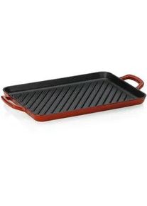 Kela Grillplatte , Rot , Metall , 25x2x35 cm , Grills, Grillzubehör