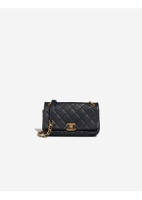 Chanel Chain Is More Flap Bag Small Lamb Dark Blue