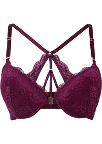 bonprix Mujer, Sujetador con un práctico cierre frontal, púrpura, 105