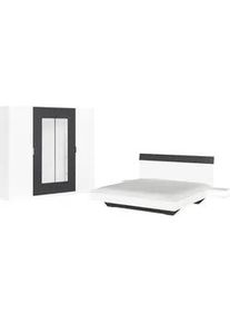 Rauch Boxxx Schlafzimmer , Weiß, Dunkelgrau , Glas, Holzwerkstoff , 2 Fächer , Blauer Engel, Goldenes M, Made in Germany , Beimöbel erhältlich, in verschiedenen Größen erhältlich, in verschiedenen Holzdekoren erhältlich,Typenauswahl, in verschiedenen Holz-Dekoren erhältlich , Schlafzimmer, Komplette Schlafzimmer und Serien, Schlafzimmerserien