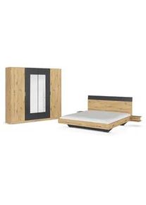 Rauch Boxxx Schlafzimmer , Dunkelgrau, Eiche Artisan , Glas, Holzwerkstoff , 2 Fächer , Blauer Engel, Goldenes M, Made in Germany , Beimöbel erhältlich, in verschiedenen Größen erhältlich, in verschiedenen Holzdekoren erhältlich,Typenauswahl, in verschiedenen Holz-Dekoren erhältlich , Schlafzimmer, Komplette Schlafzimmer und Serien, Schlafzimmerserien