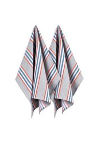 Geschirrtuch Capri Grau / Blau