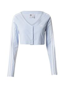 adidas originals Dames Shirt 'Adicolor Classics 3-Streifen' lichtblauw / wit 4XS