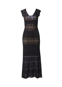 TWINSET Dames Gebreide jurk zwart XS