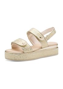 Marco Tozzi Dames Sandaal beige / goud 36