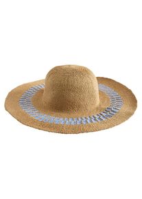next Hut Damen beige / blaumeliert Größe 55/58
