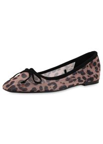 VAN HILL Ballerina 'Anais' Damen braun / schwarz Größe 36