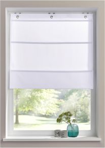 Magnetisch vouwgordijn - wit - maat 3 (h/b: 130/80 cm) - bonprix