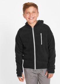 Fleece vest met contrasten - zwart - maat 116/122 - fleece - bonprix