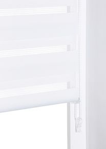 Duo rolgordijn multifix - wit - maat 7 (h/b: 130/120 cm) - bonprix