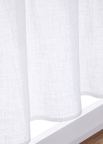 Valletje in linnen look - wit - maat 60x150 cm - bonprix