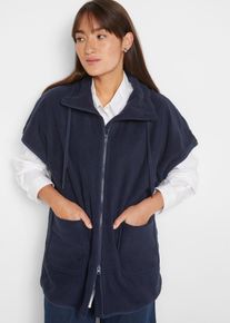 Fleece vest van gerecycled polyester - blauw - maat 36/38 (S) - fleece - bonprix