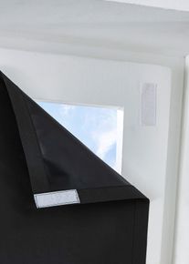 Dakraam raamfolie met klittenband - zwart - maat 3 (h/b: 94/49 cm) - bonprix