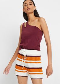Cold shoulder top met biologisch katoen - rood - maat 48/50 (XL) - met katoen - bonprix