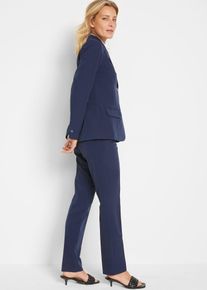 Damespak (2-dlg.) - blauw - maat 48 - bonprix