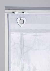 Vouwgordijn met print - wit - maat 3 (h/b: 130/80 cm) - bonprix