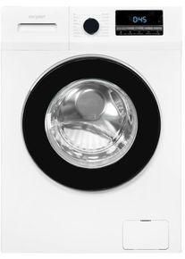 Exquisit WA8014-340A Waschmaschine Frontlader 8kg 1400U/min Startzeitvorwahl Kurzprogramm Kindersicherung weiß
